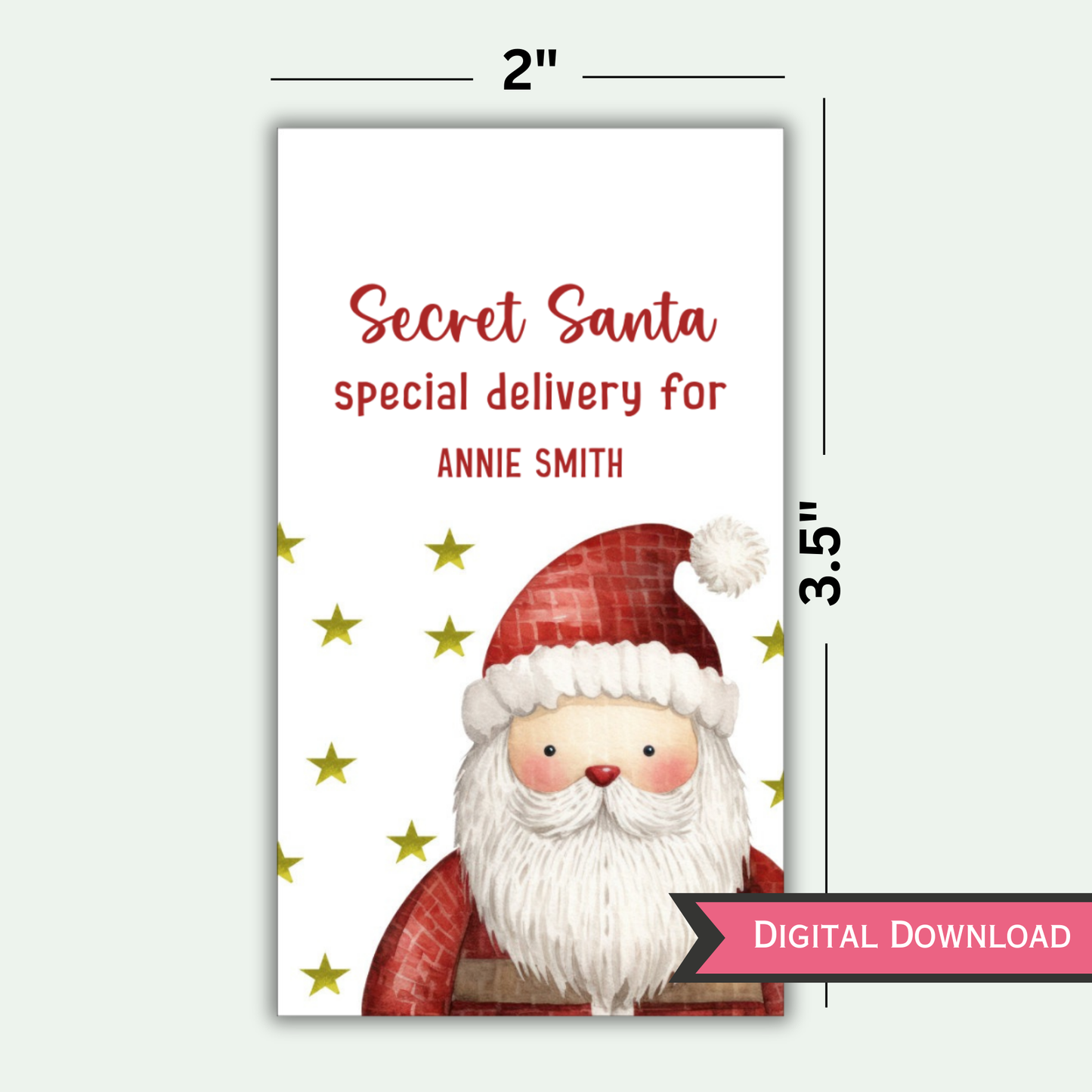 Secret Santa Gift Tag