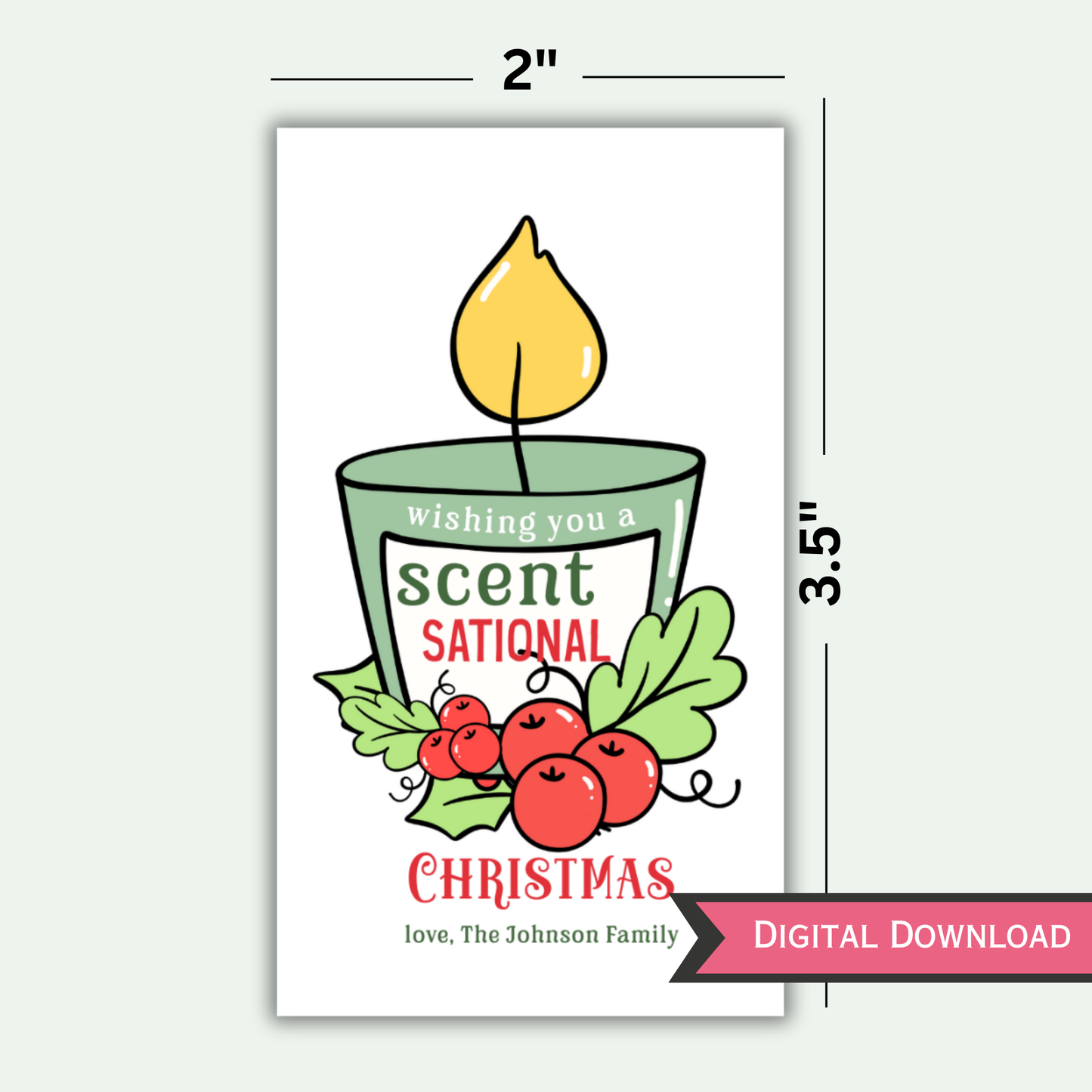Wishing you a Scentsational Christmas Gift Tag
