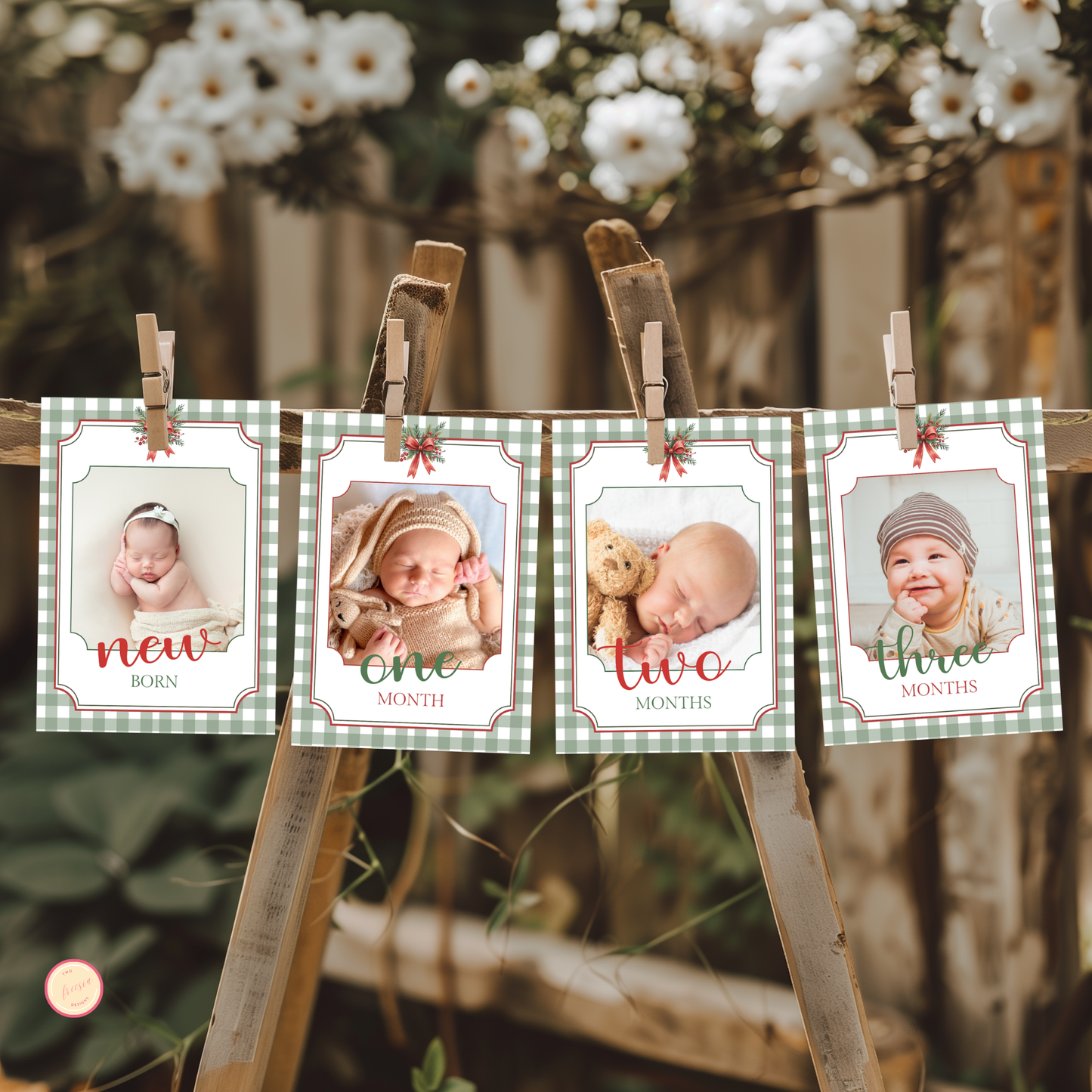 Christmas Birthday Photo Banner