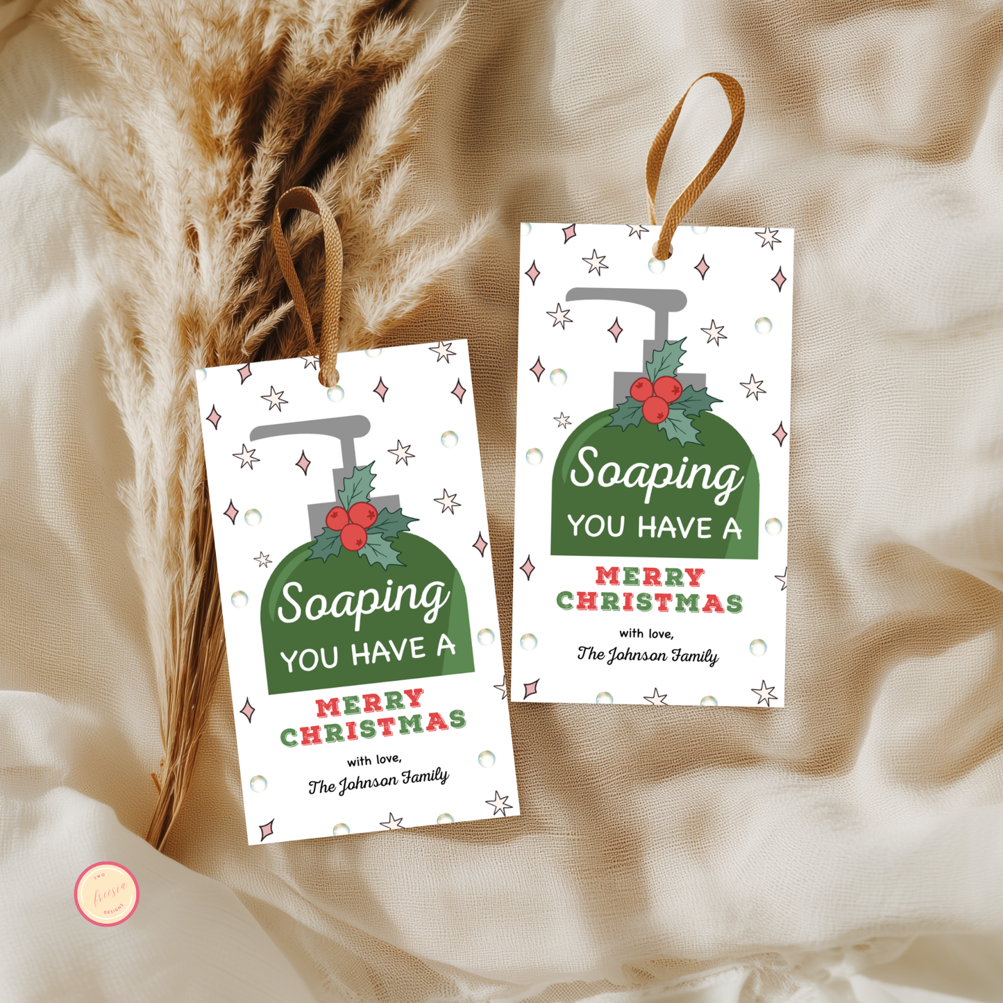 Soaping You Have A Merry Christmas Tag