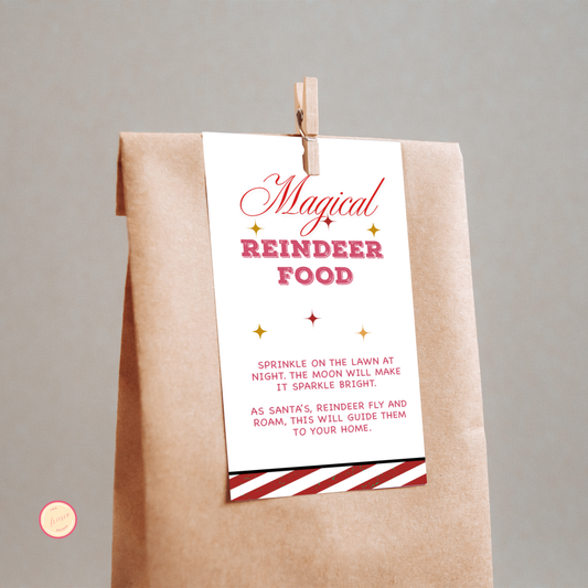 Reindeer Food Tag