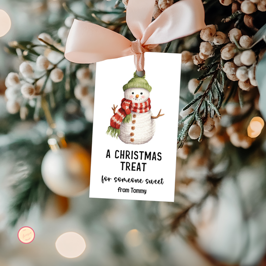 A Christmas Treat for Someone Sweet Gift Tag