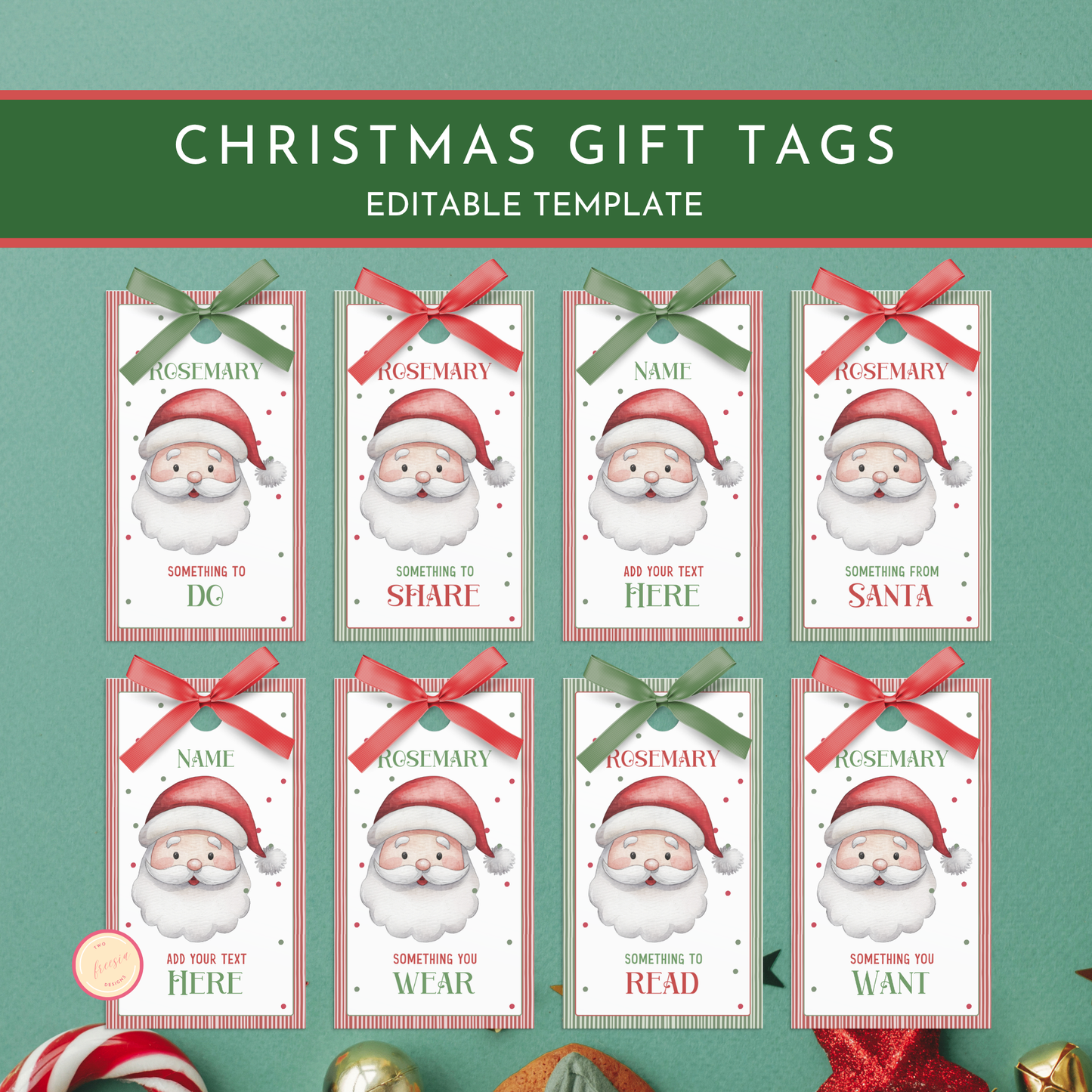 Want Need Wear Read Gift Tags