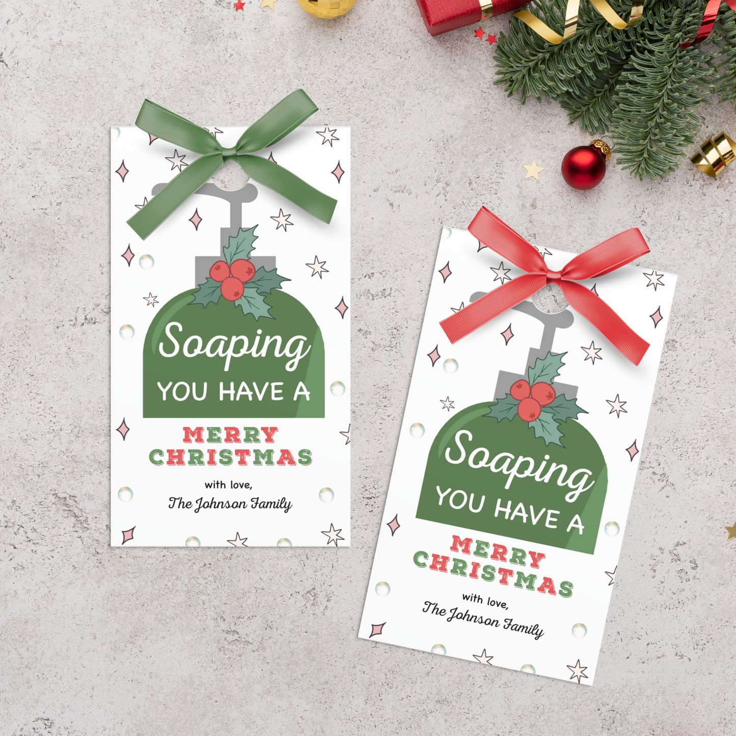 Soaping You Have A Merry Christmas Tag