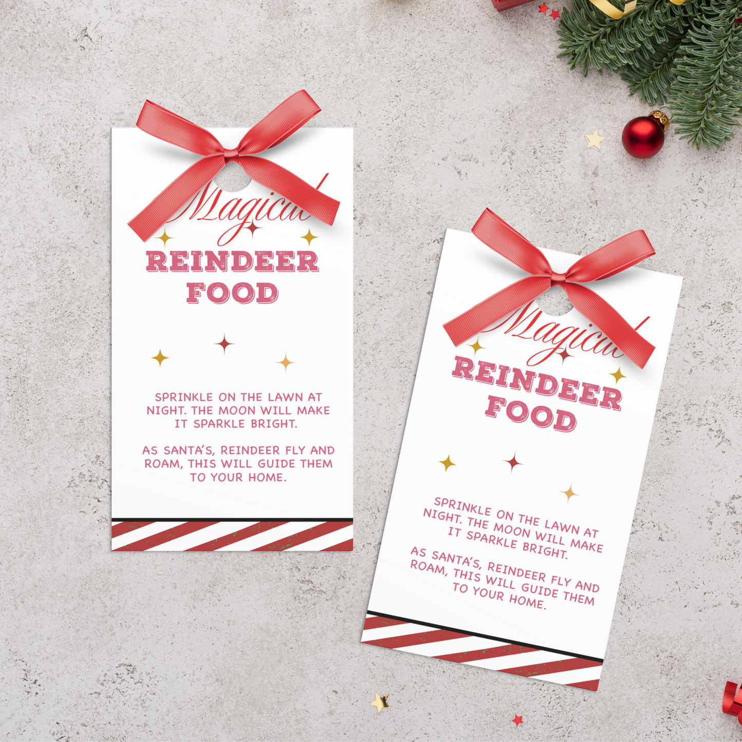 Reindeer Food Tag