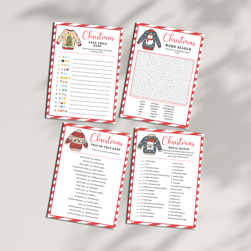 12 Ugly Sweater Christmas Party Games