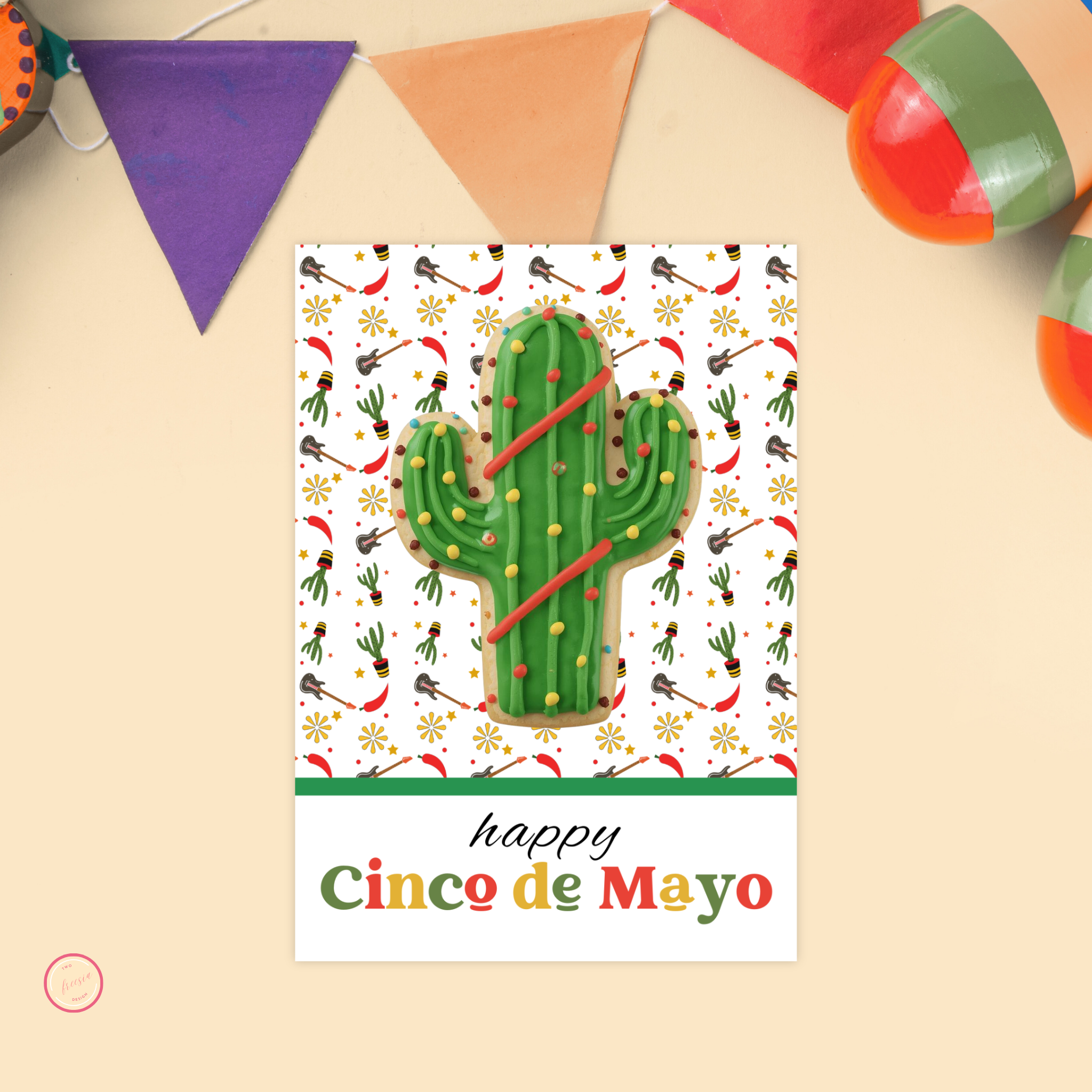 Cinco de Mayo Cookie Card