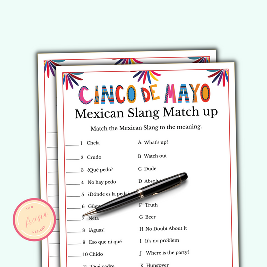 Mexican Slang Matchup Game