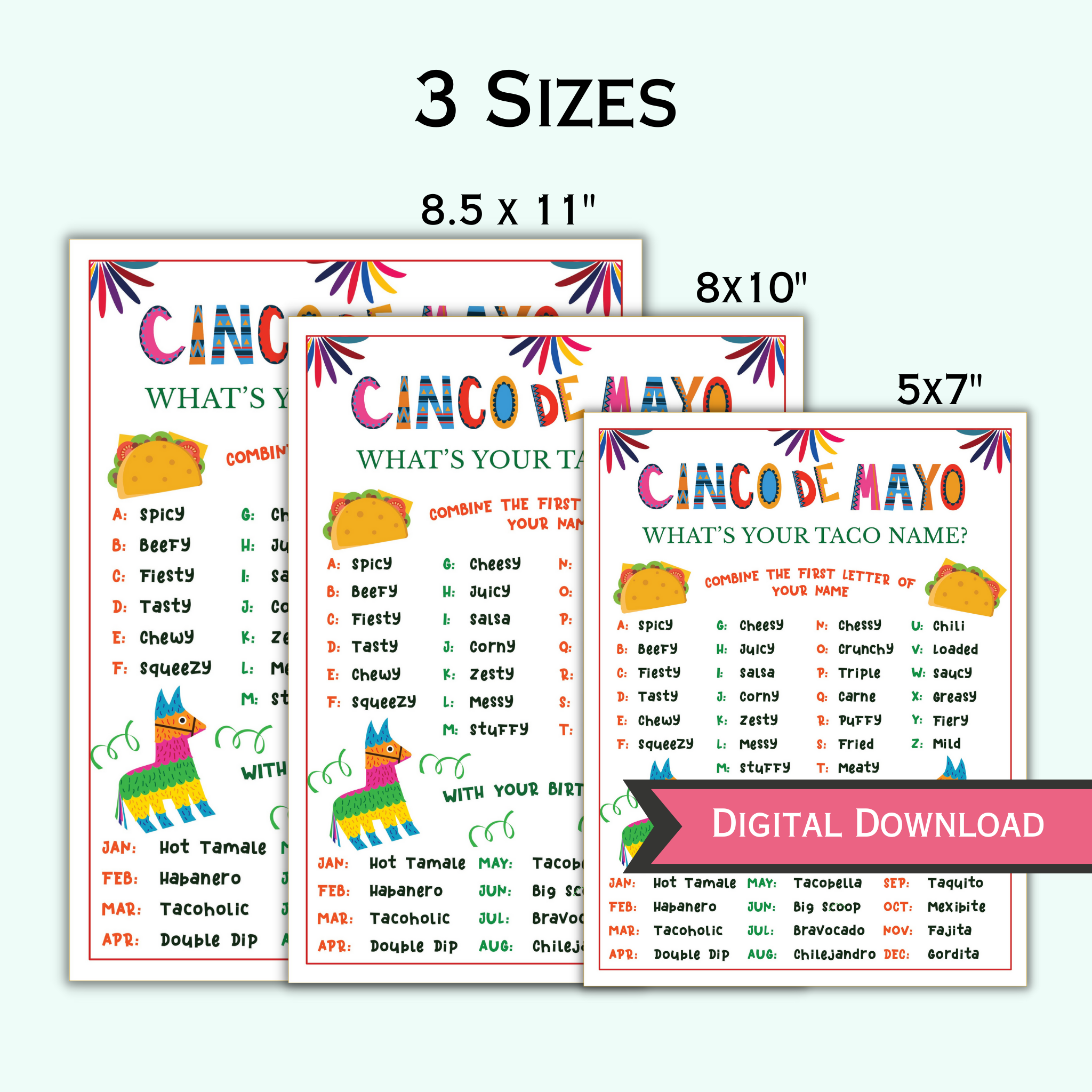 Wha's your Taco Name? - Cinco de Mayo Game