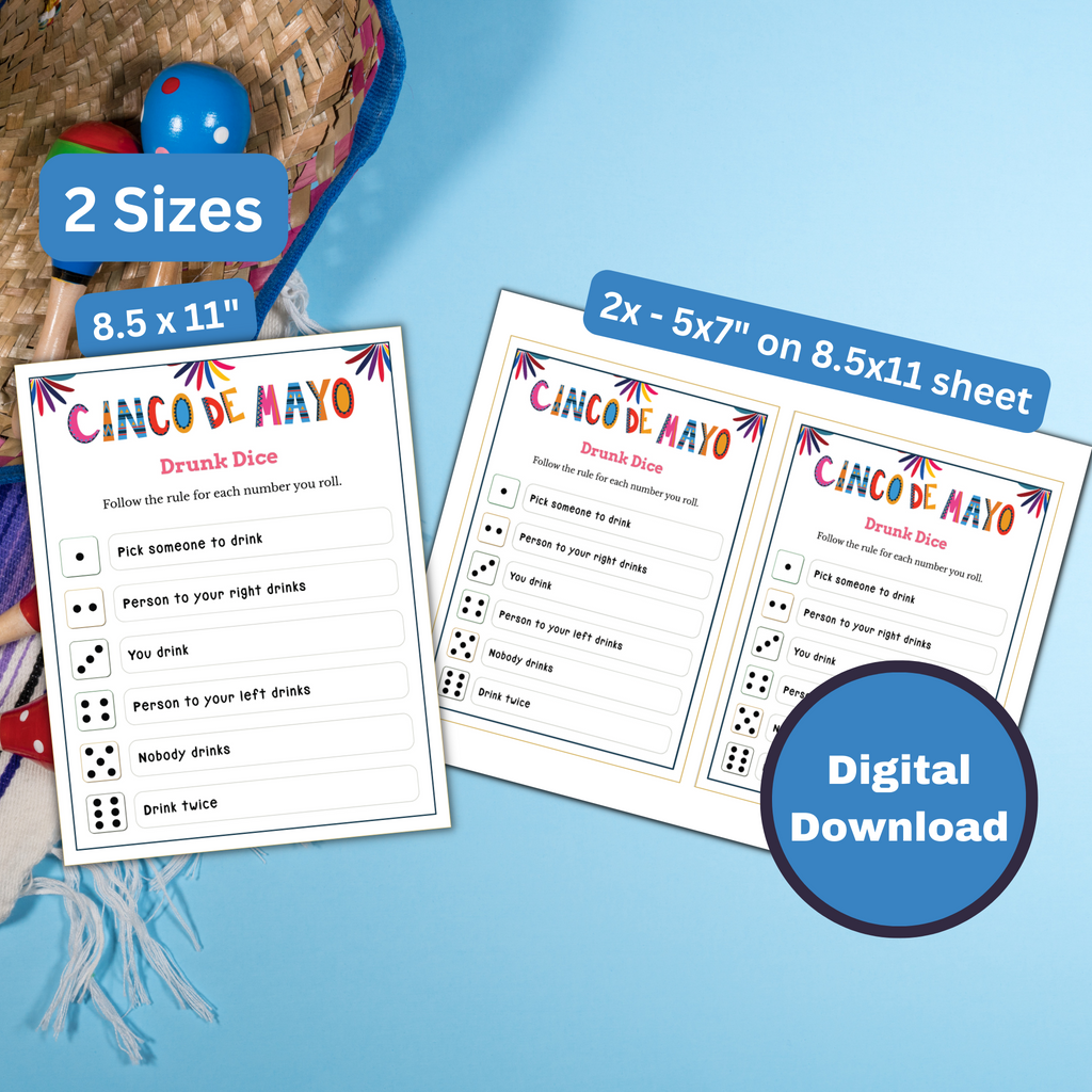 Drunk Dice Game - Cinco de Mayo