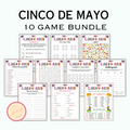 Cinco de Mayo Game Bundle for Kids - 10 Games