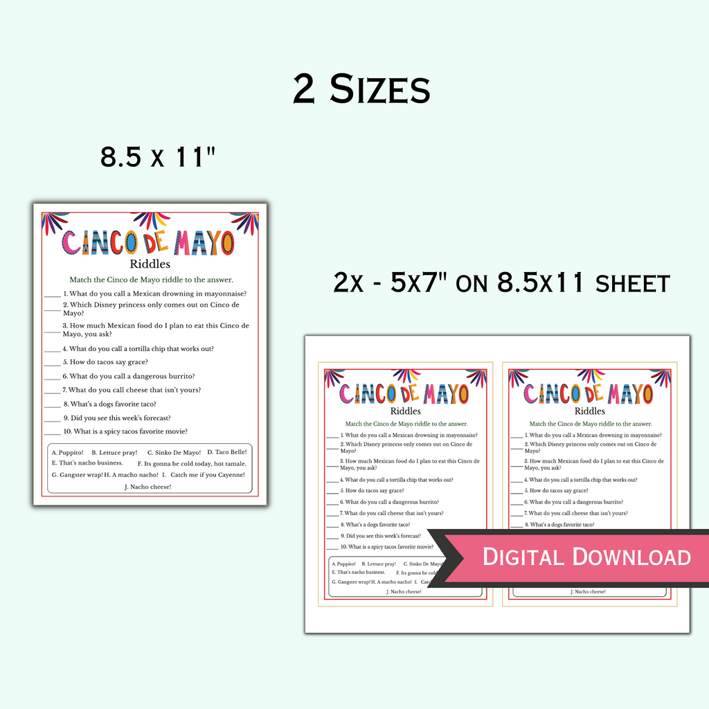 Cinco de Mayo Riddles Game