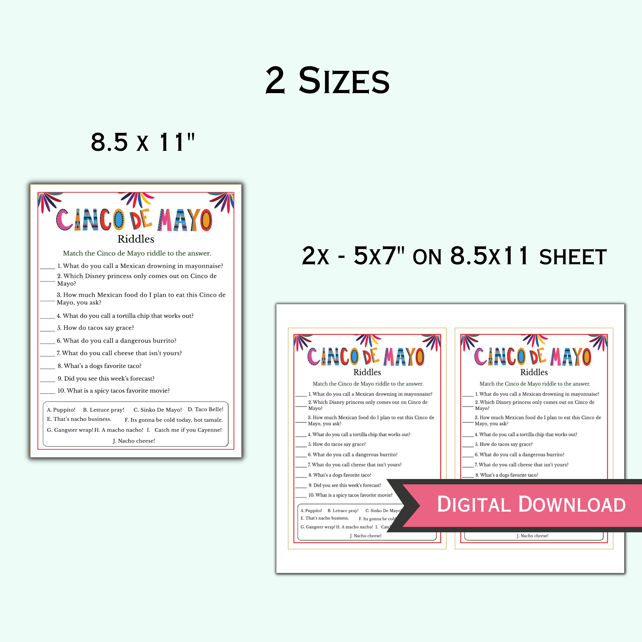 Cinco de Mayo Riddles Game