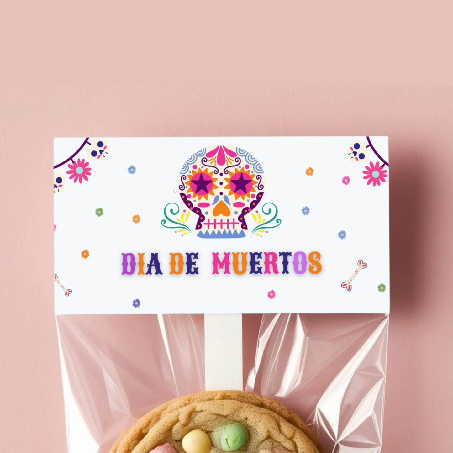 Dia de Muertos Treat Bag Topper