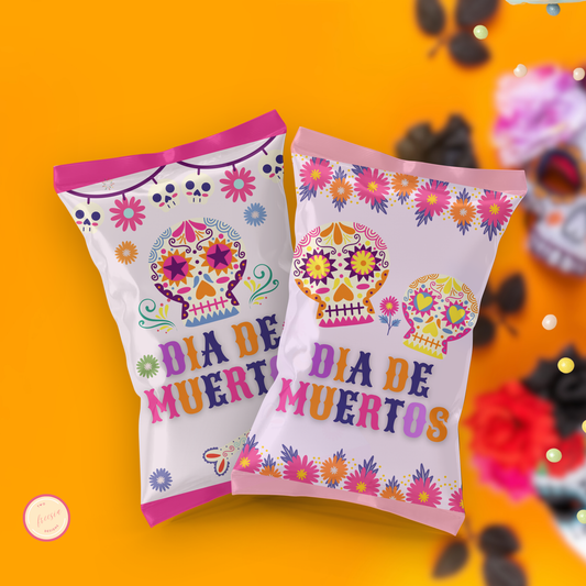 Dia de los Muertos Chip Bag Printable