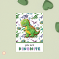 Dinosaur Cookie Card