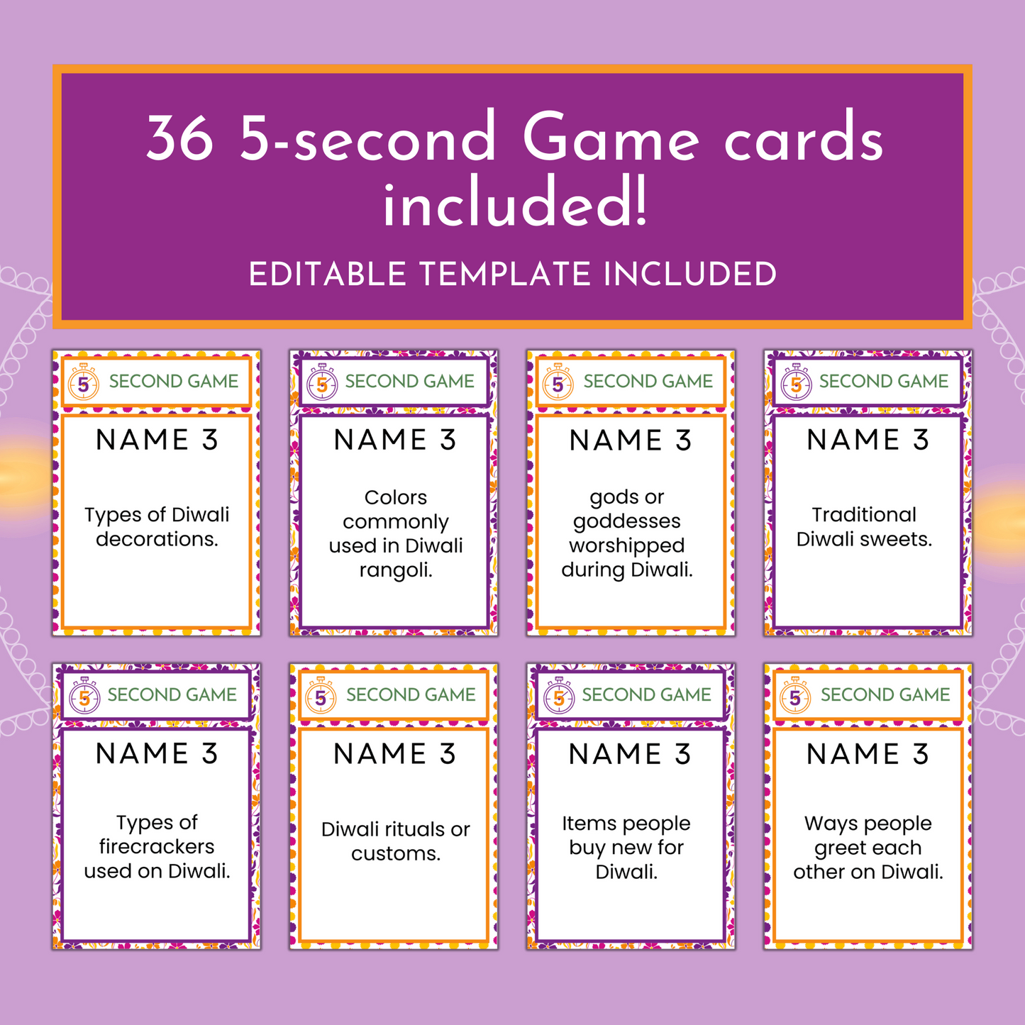 Diwali Party Game Bundle