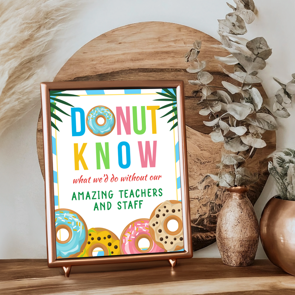 8 Beach-Themed Teacher Appreciation Signs