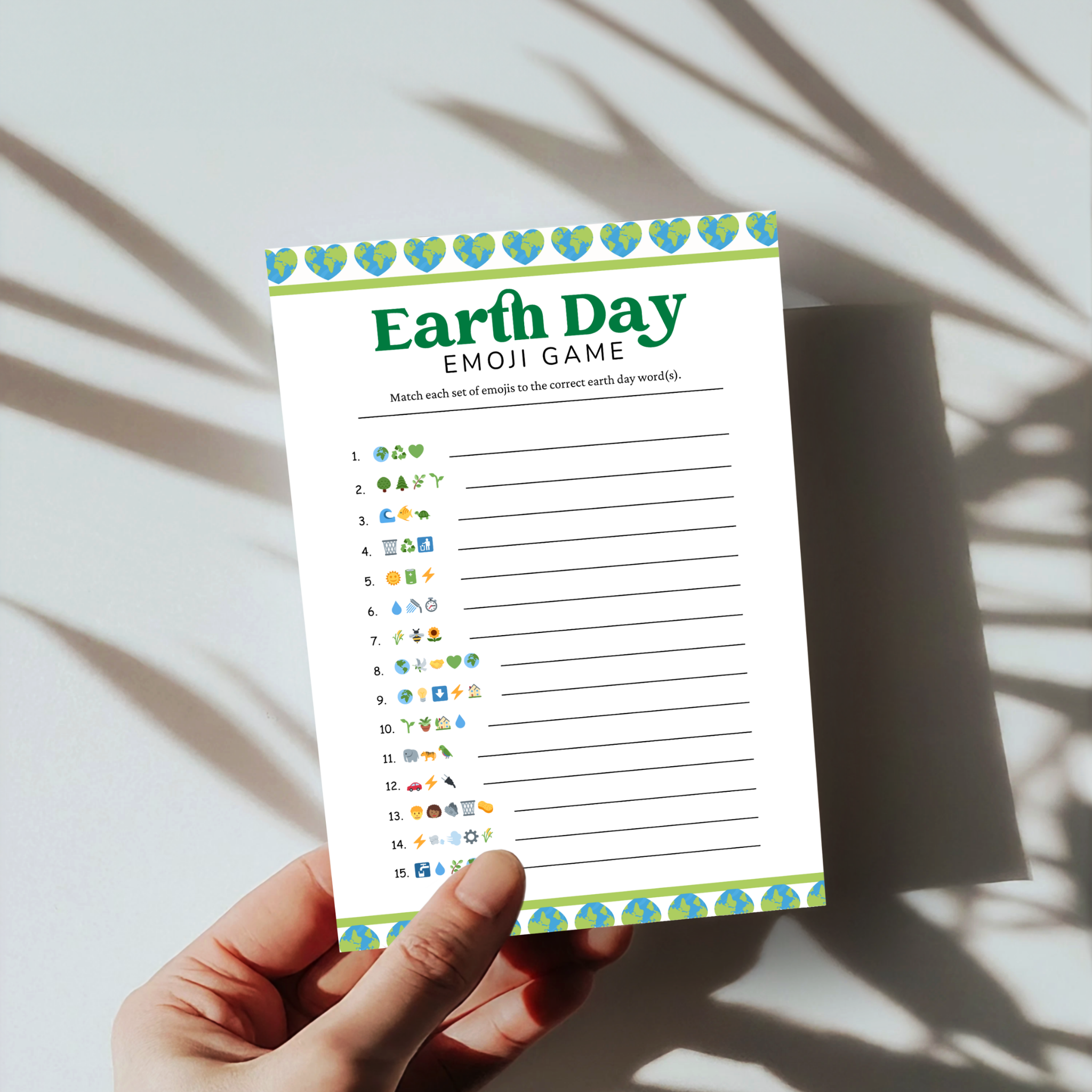 Earth Emoji Game