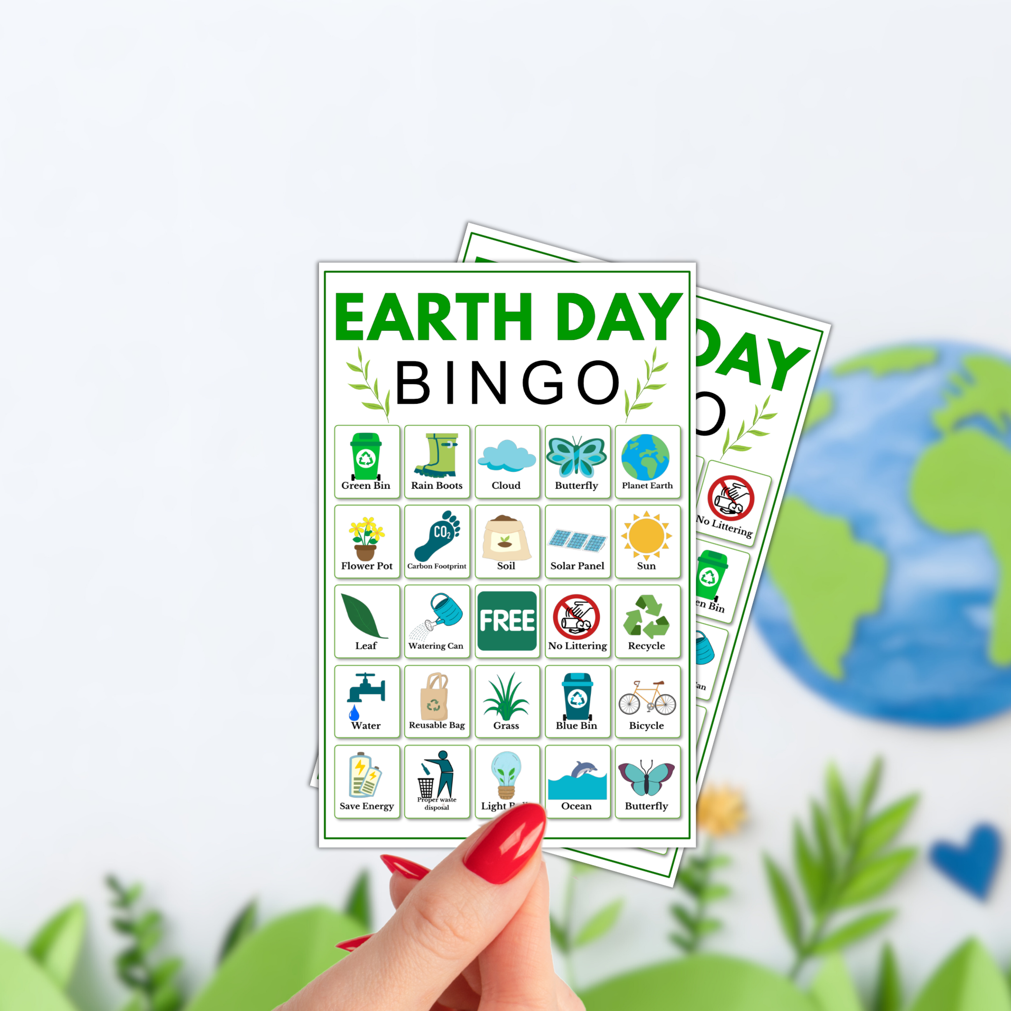Earth Day Bingo Game