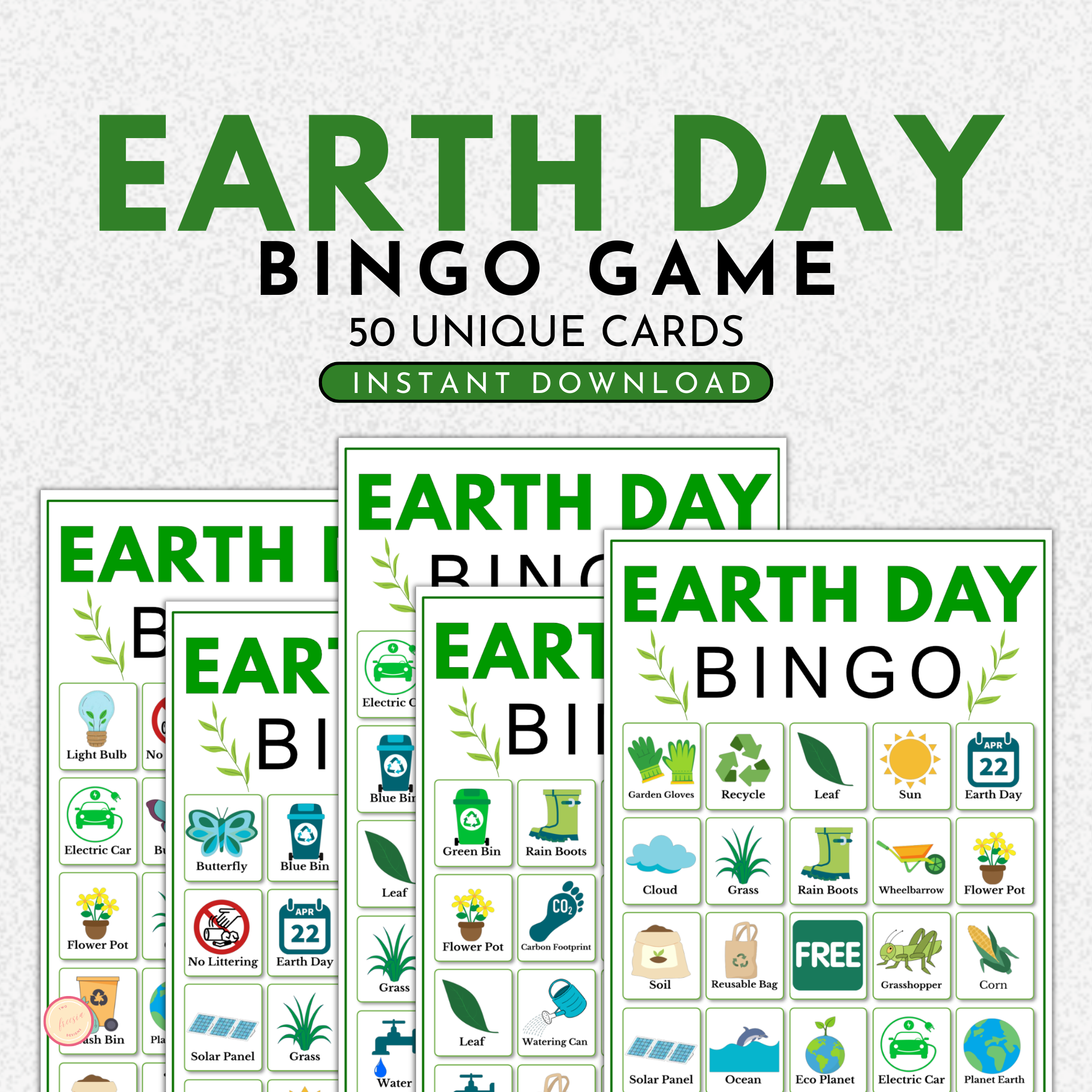 Earth Day Bingo Game