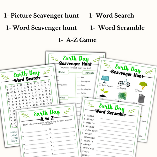 15 Earth Day Games Bundle