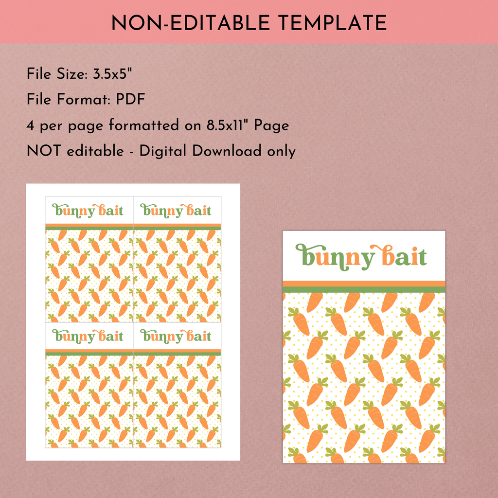 Bunny Bait Cookie Card