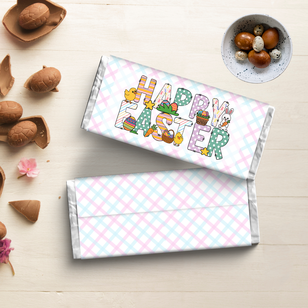 Happy Easter Chocolate Wrapper