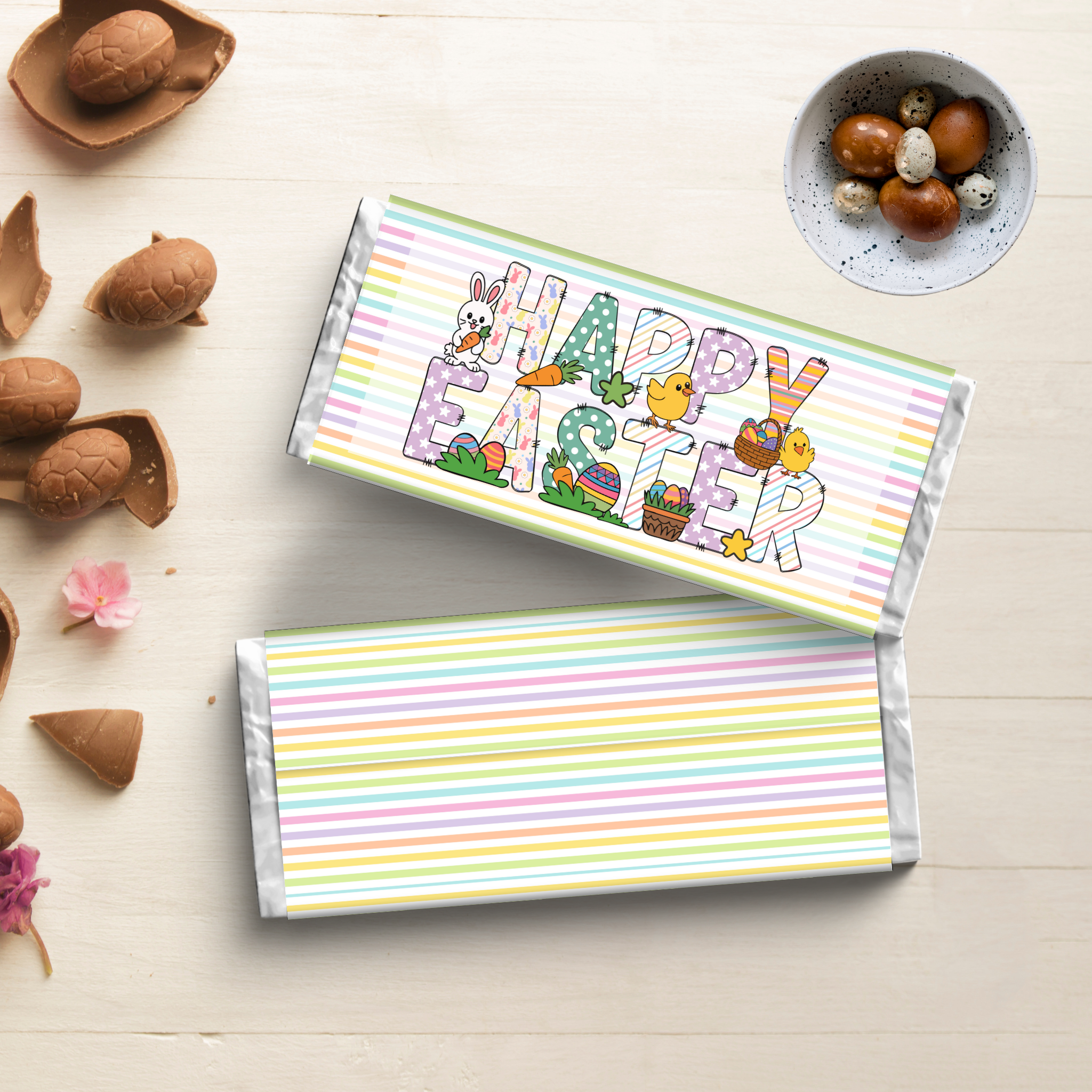 Happy Easter Chocolate Wrapper 01