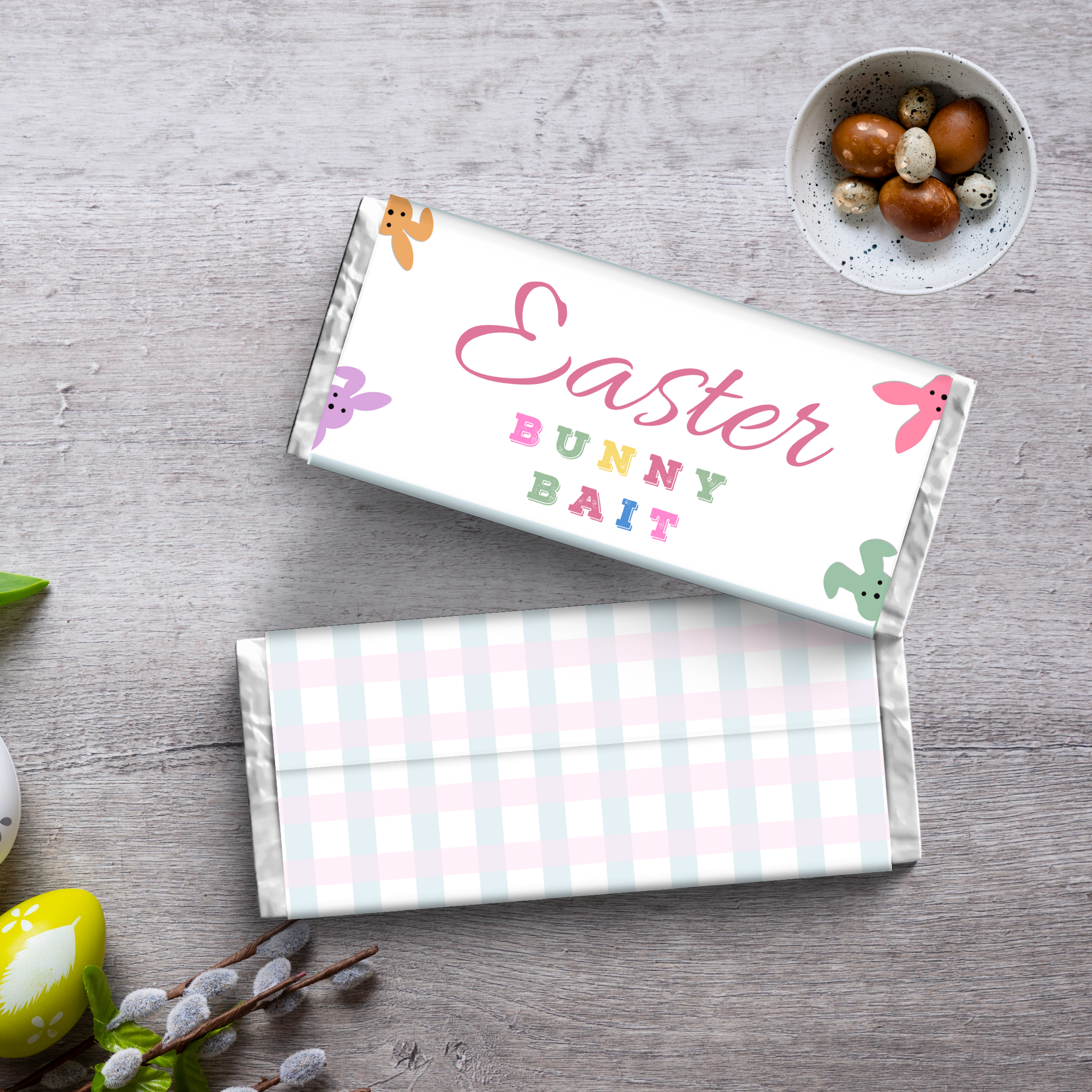 Easter Bunny Bait Chocolate Wrapper