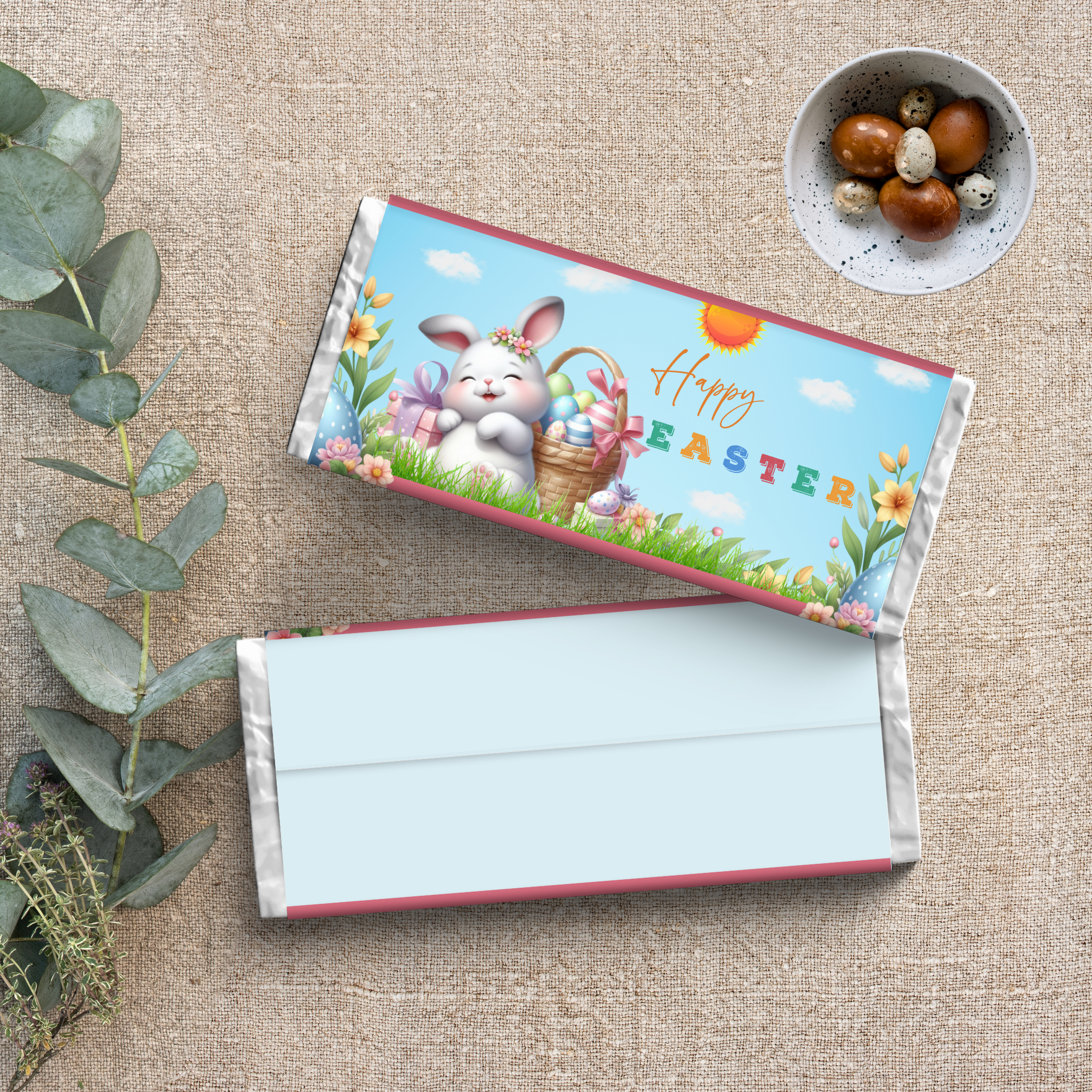 Easter Bunny Chocolate Wrapper 01