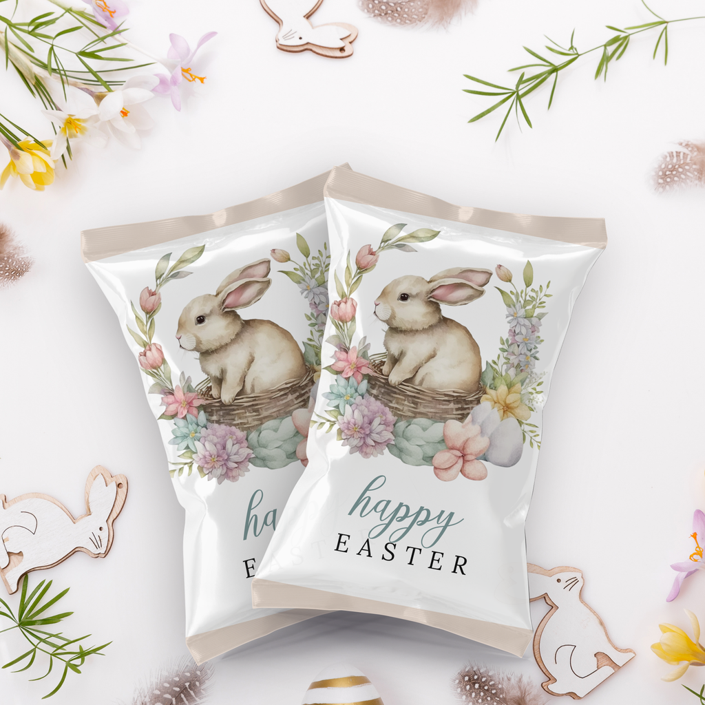 Easter Bunny Chip Bag - Ready to Print