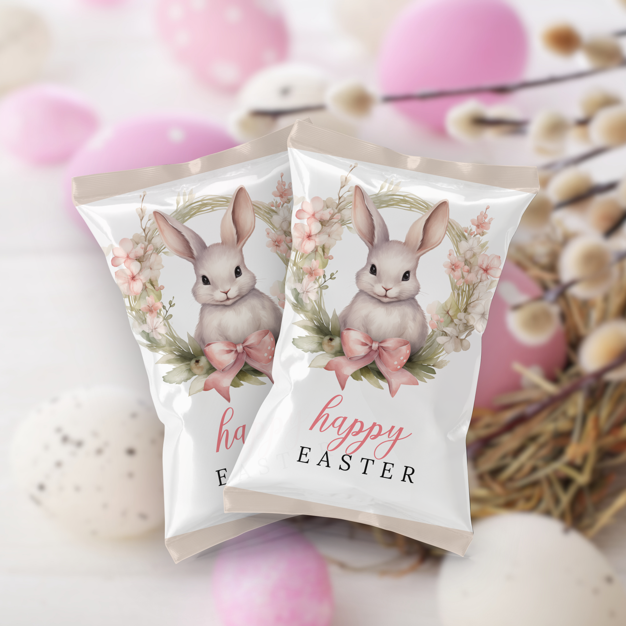 Easter Bunny Chip Bag - Ready to Print
