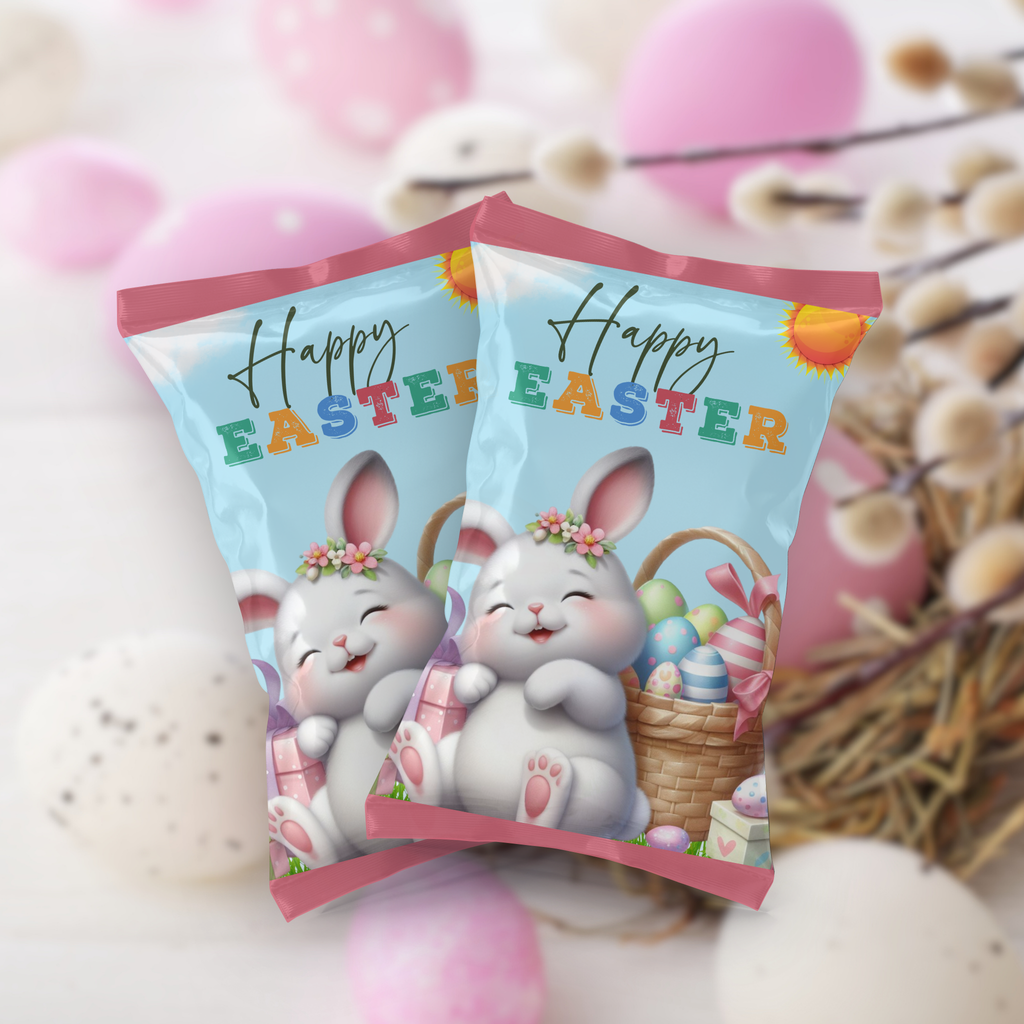 Easter Bunny Chip Bag - Ready to Print - 2