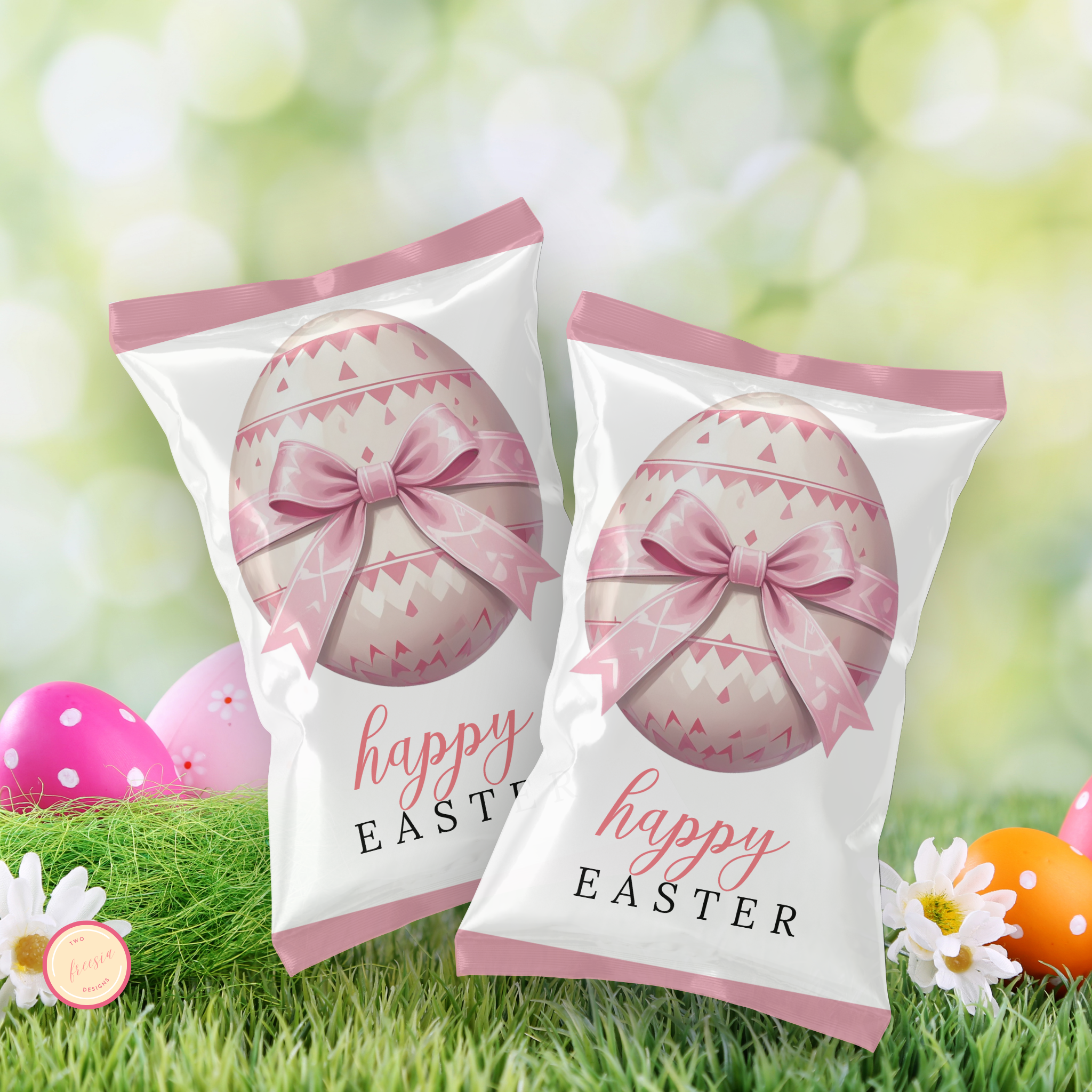 Easter Chip Bag - Ready to Print