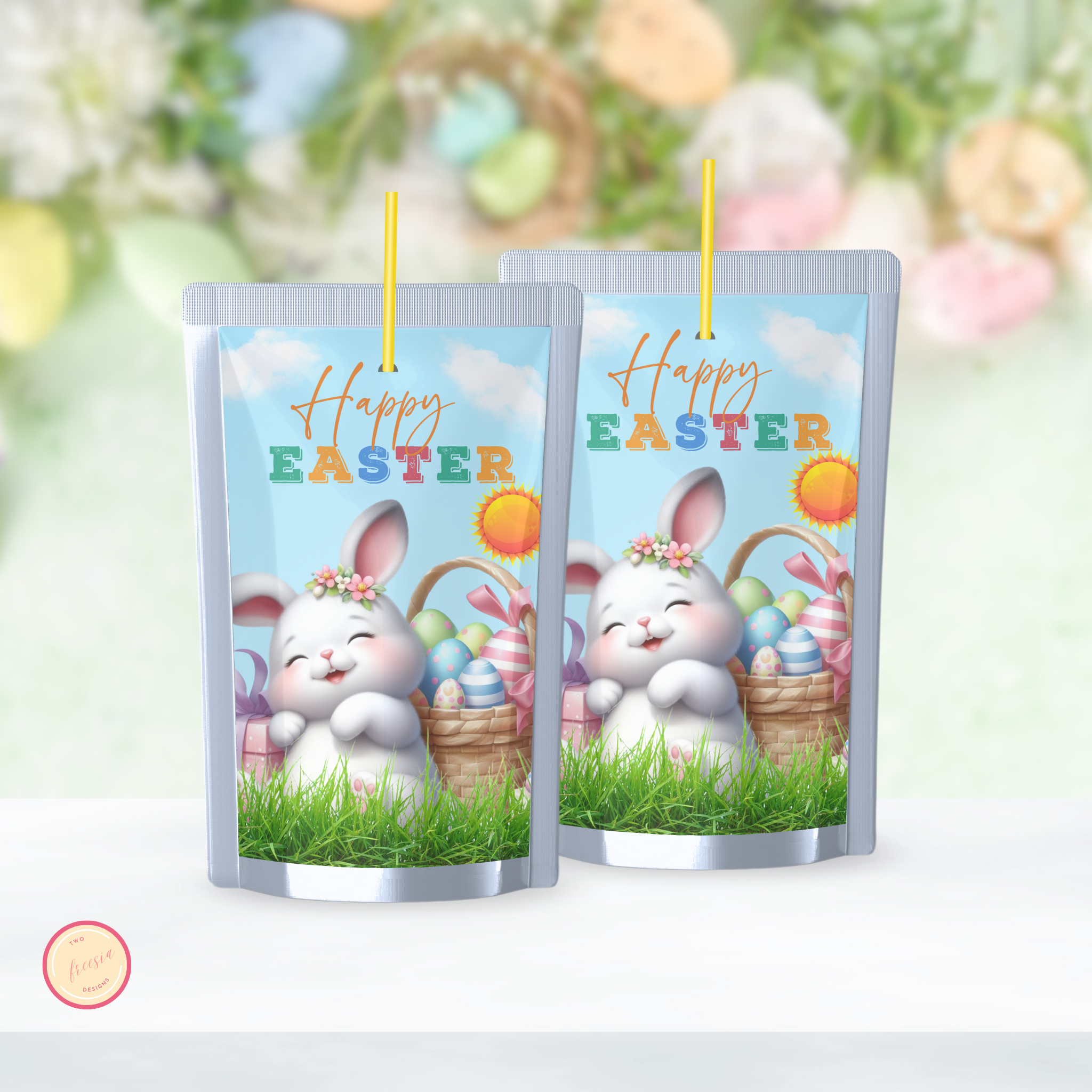 Easter Bunny Juice Label - Ready to Print