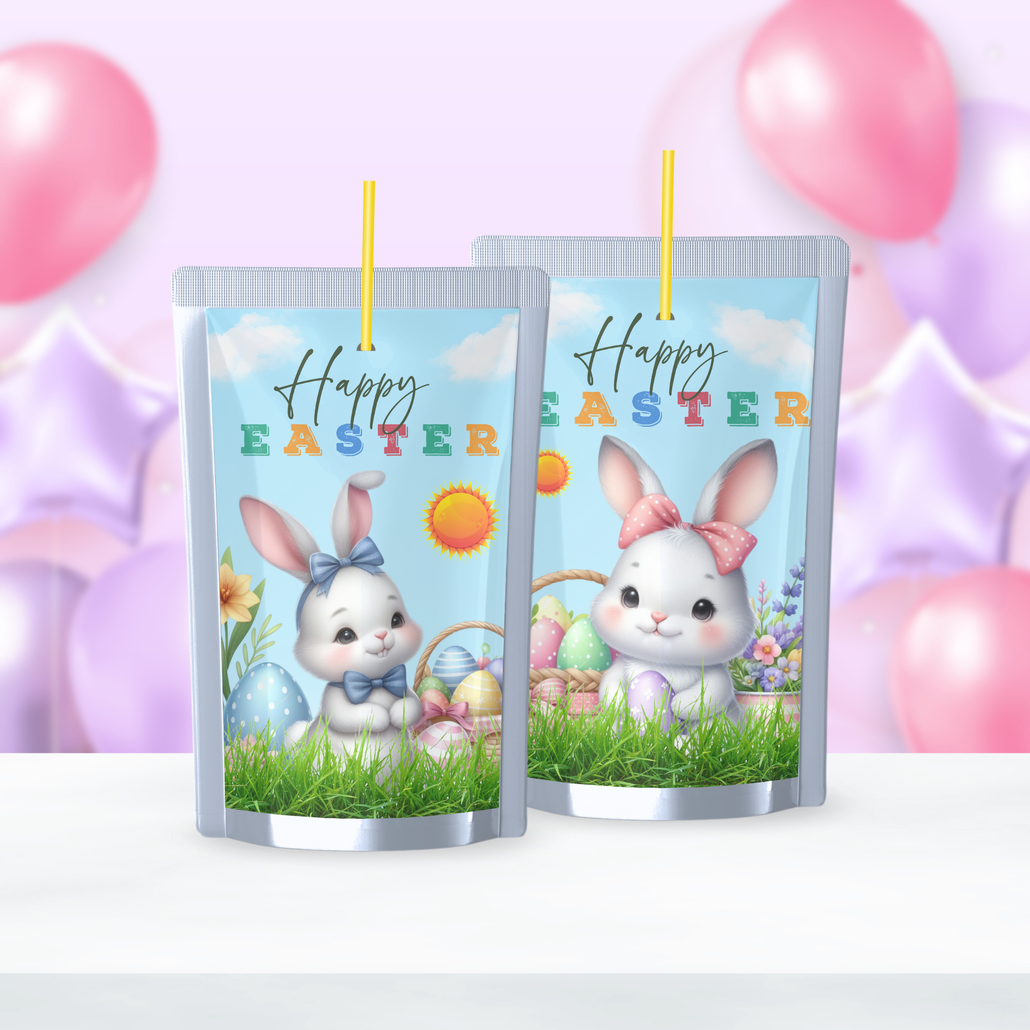 Easter Bunny Juice Label - Set of 3