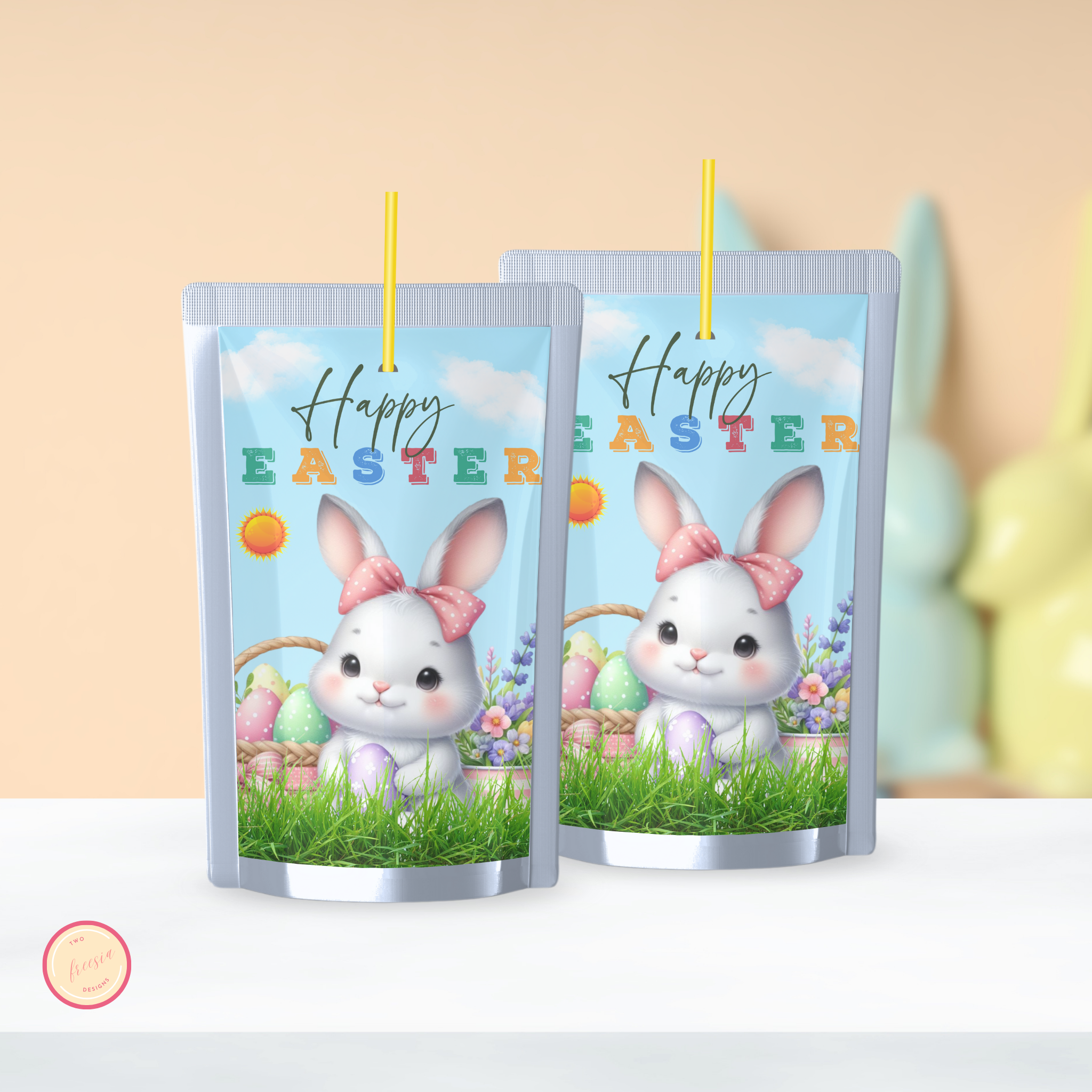 Easter Bunny Juice Label - Ready to Print - 2