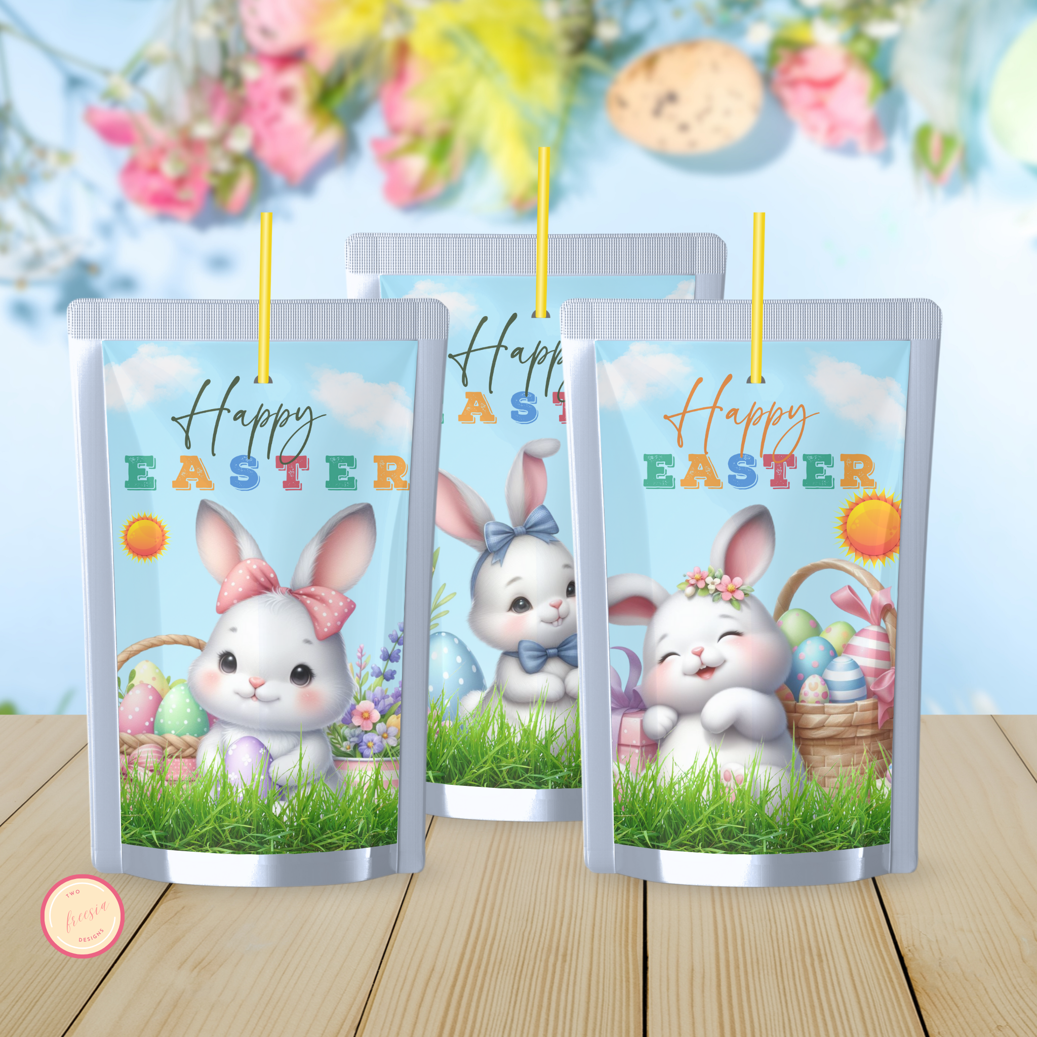 Easter Bunny Juice Label - Set of 3