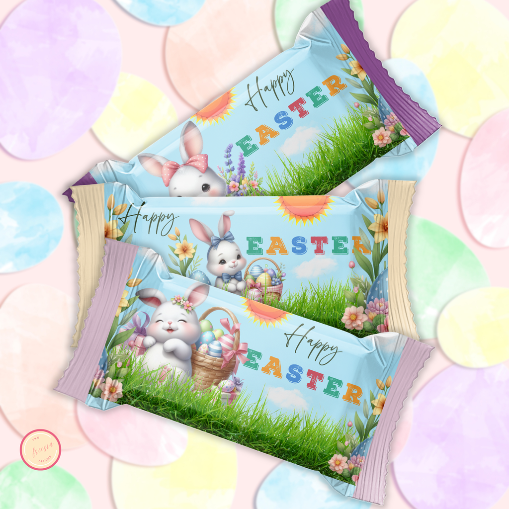 Easter Bunny Rice Treat Labels - Set of 3