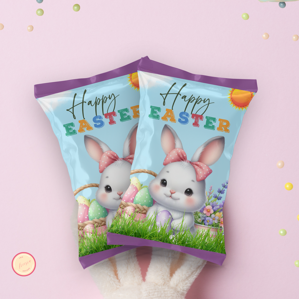 Easter Bunny Chip Bag - Ready to Print