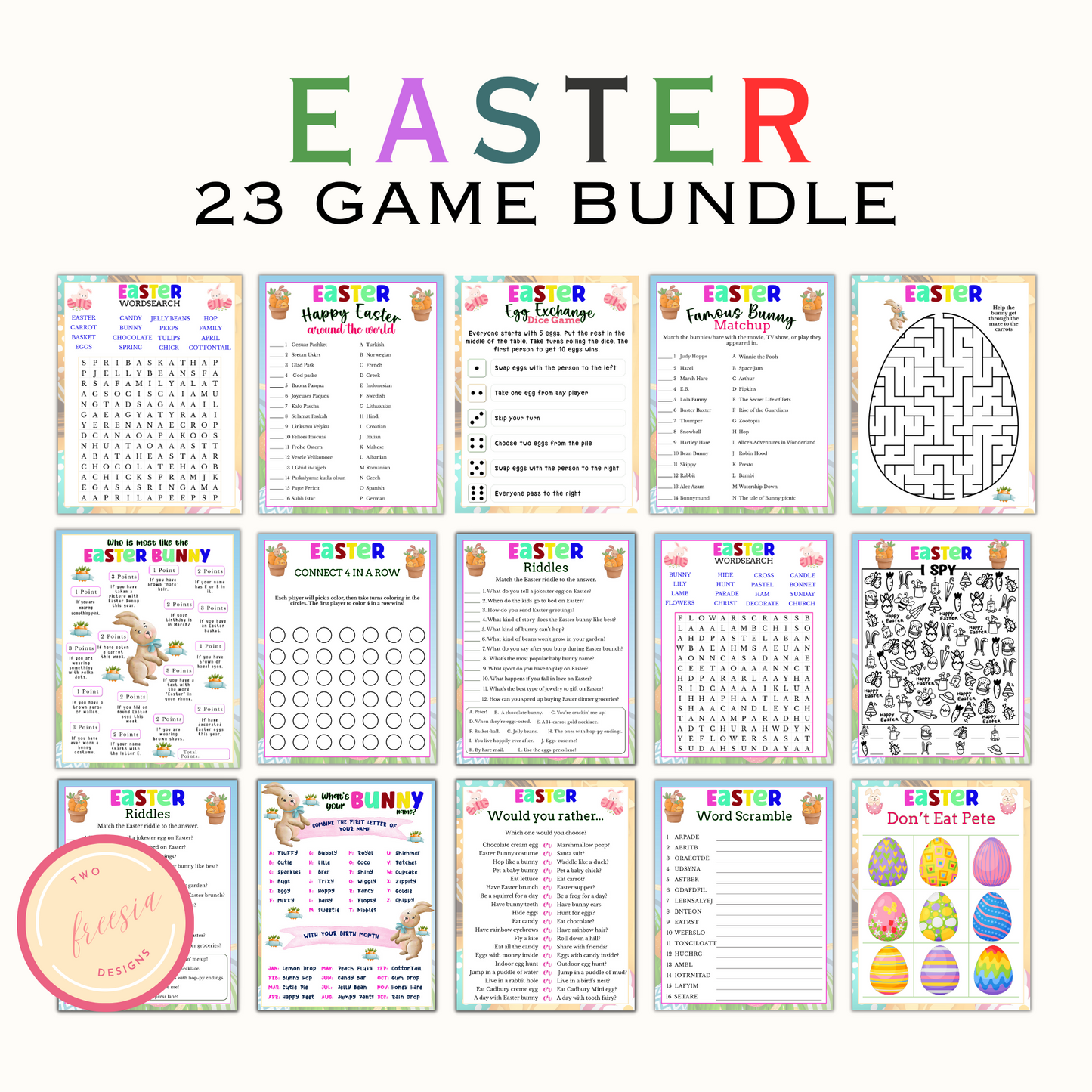 Easter Party Games - (23 Games)