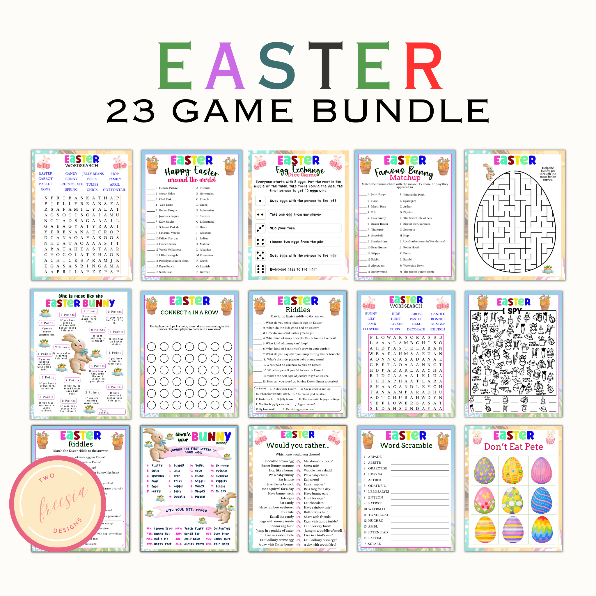 Easter Party Games - (23 Games)