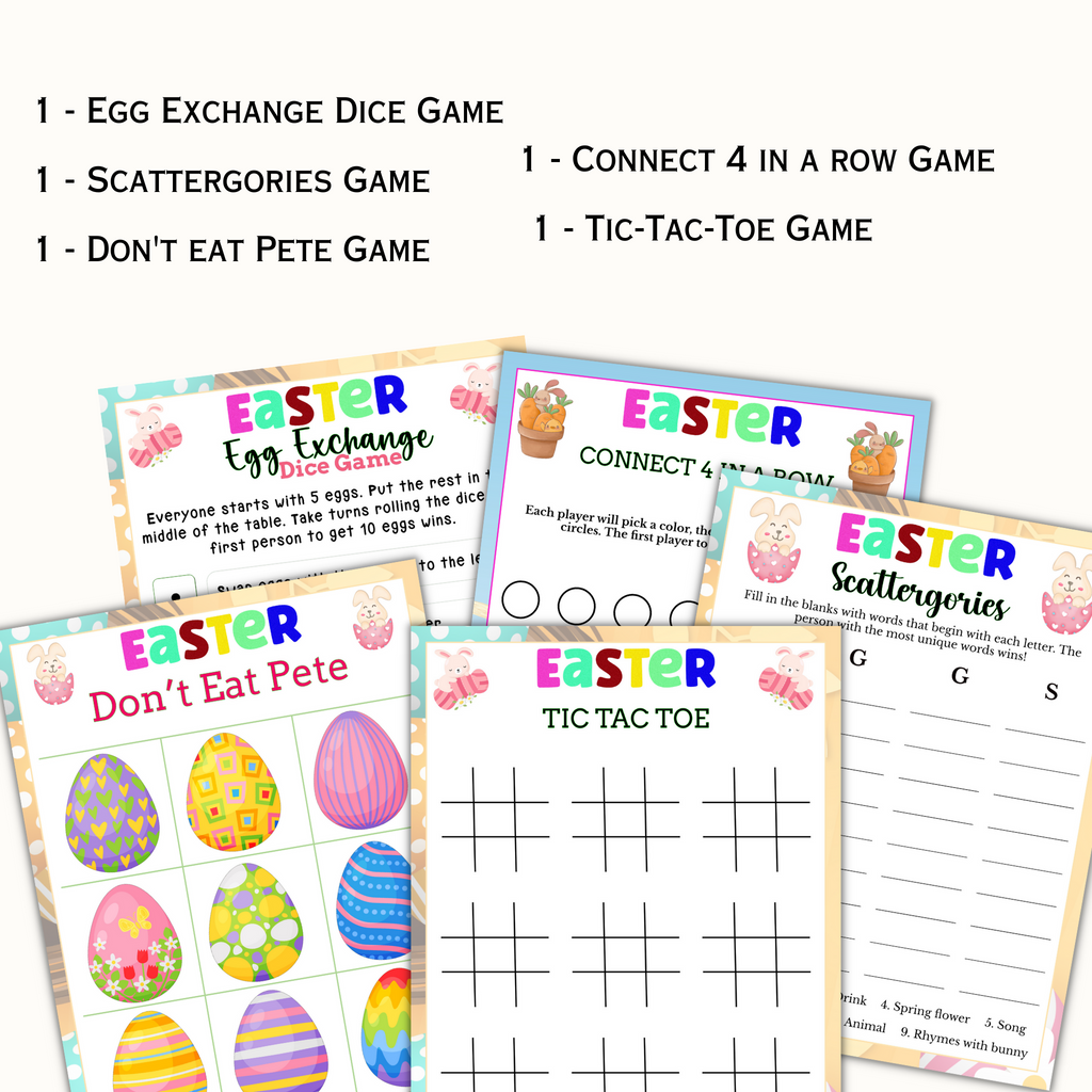 Easter Party Games - (23 Games)