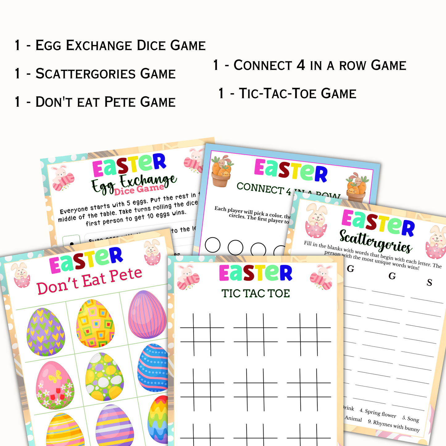 Easter Party Games - (23 Games)