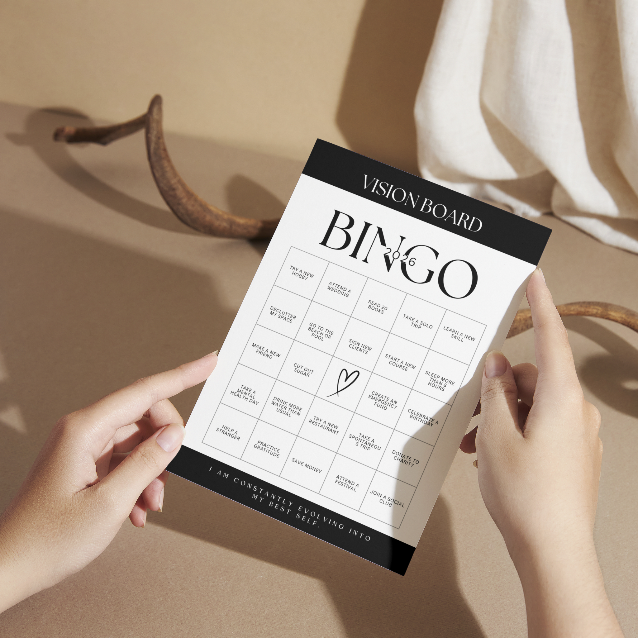 2026 Vision Board Bingo
