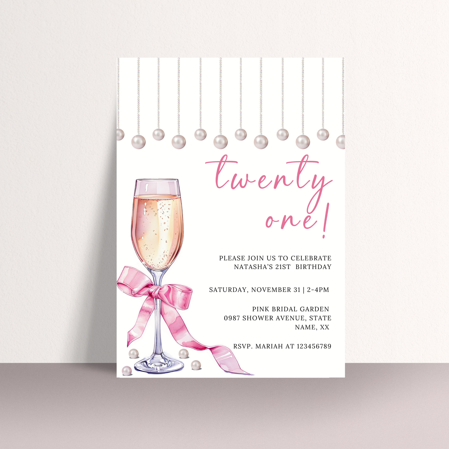 21st Birthday Inviation