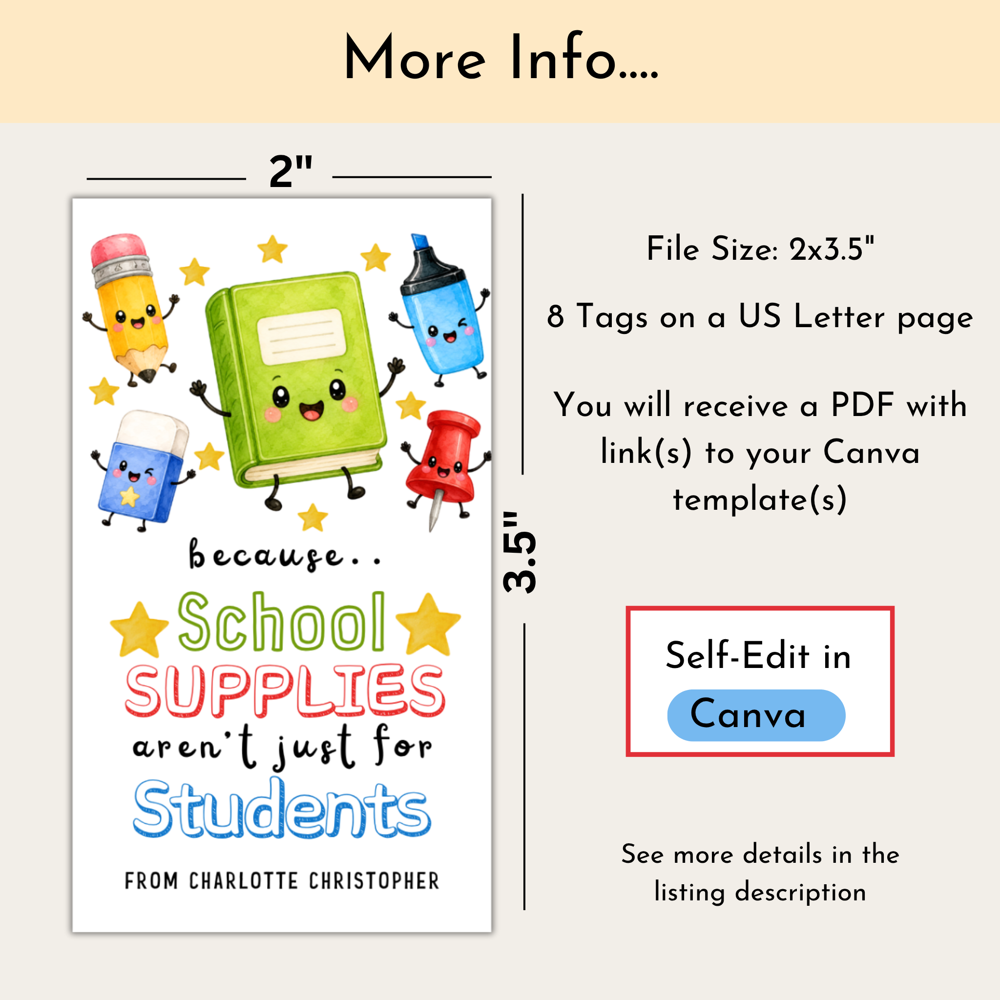 Teacher Gift Tag