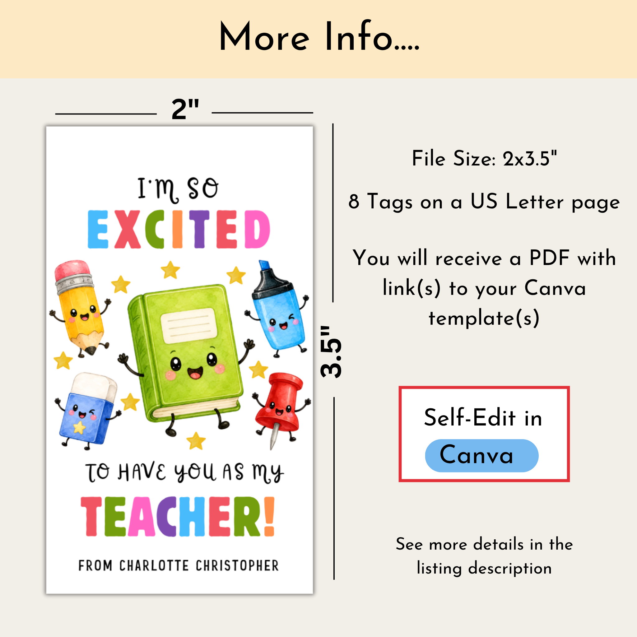 Teacher Gift Tag