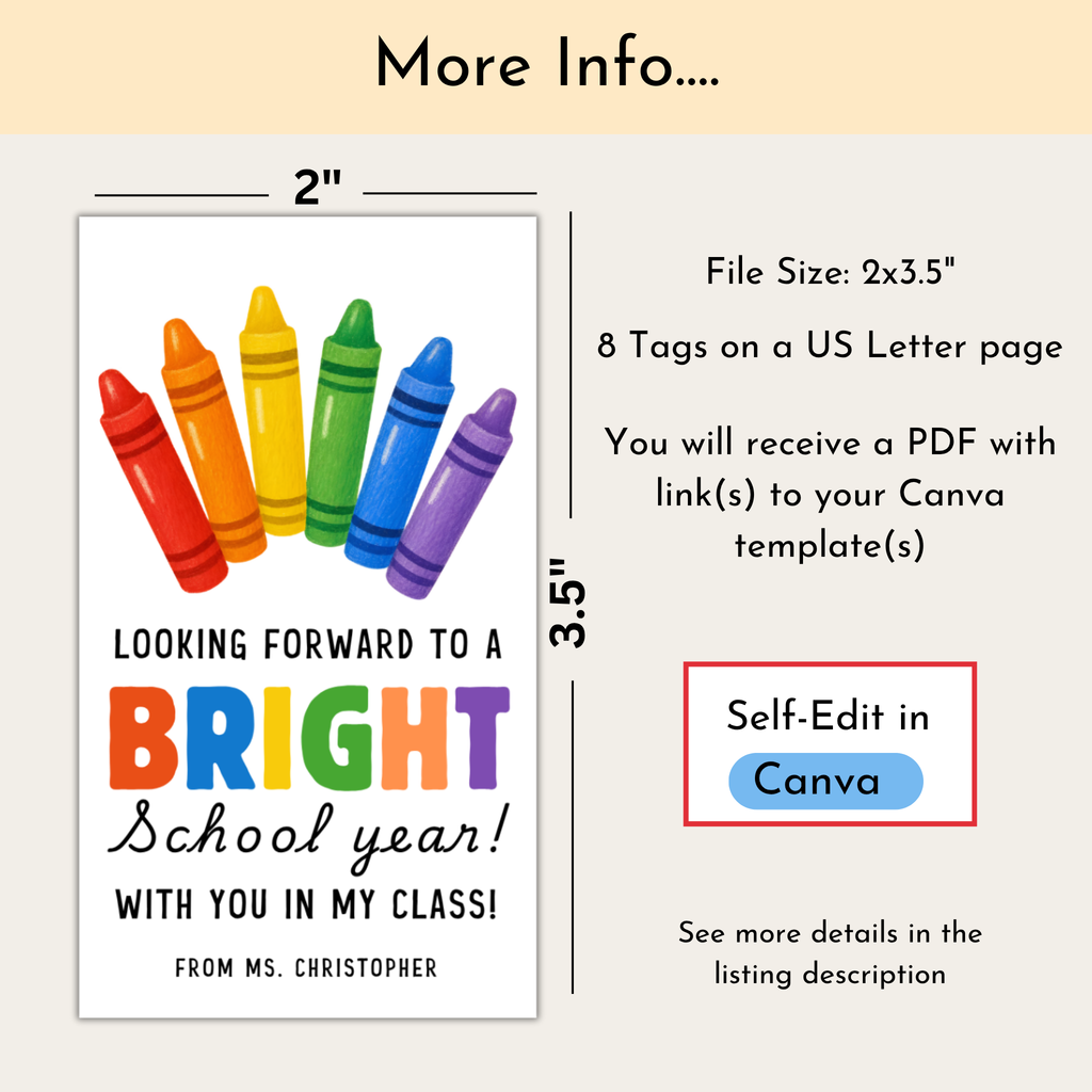 Crayon Gift Tag